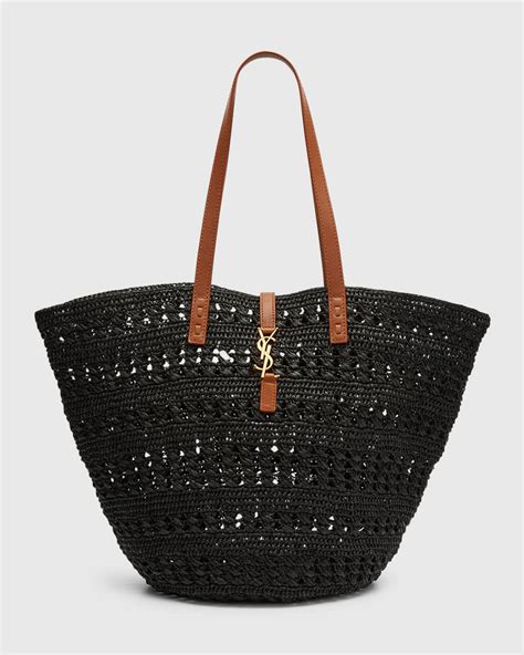 ysl pannier bag|YSL tote bag raffia.